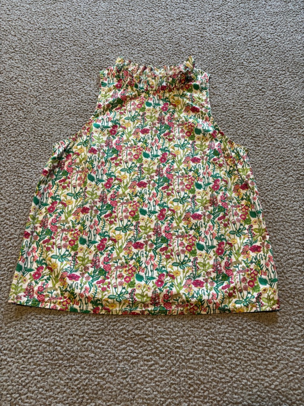 EUC - J Crew X Liberty Ruffled Neck Sleeveless Blouse (100% Cotton) - Picture 4 of 11
